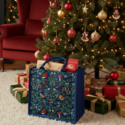 Robin Print Jute Bag