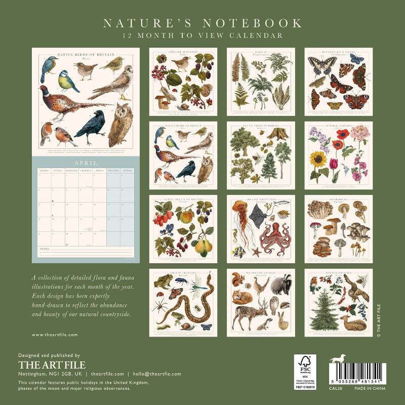 Natures Notebook 2027 Calendar