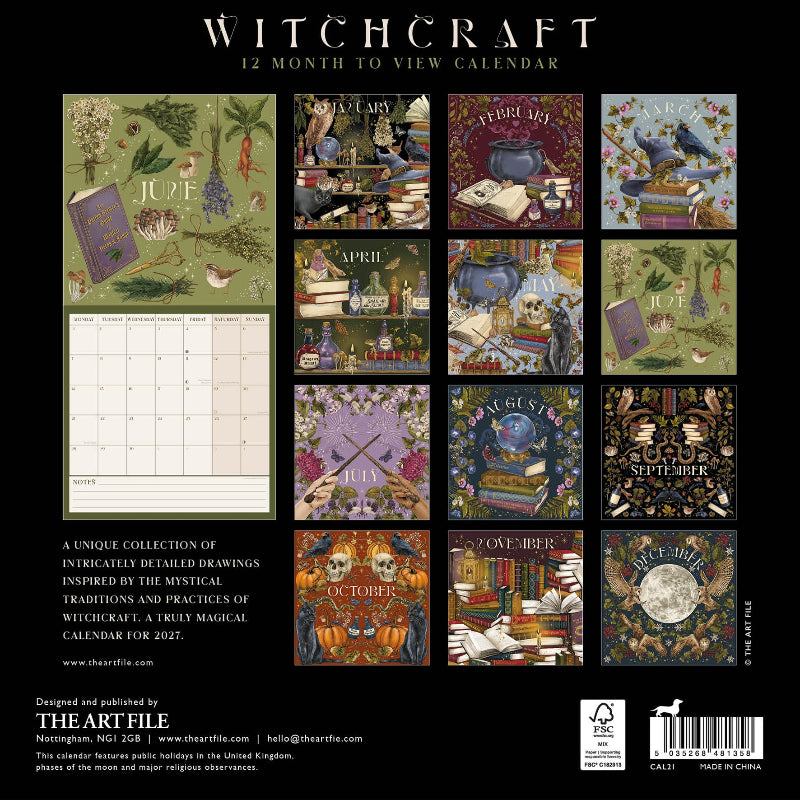 Witchcraft 2027 Calendar