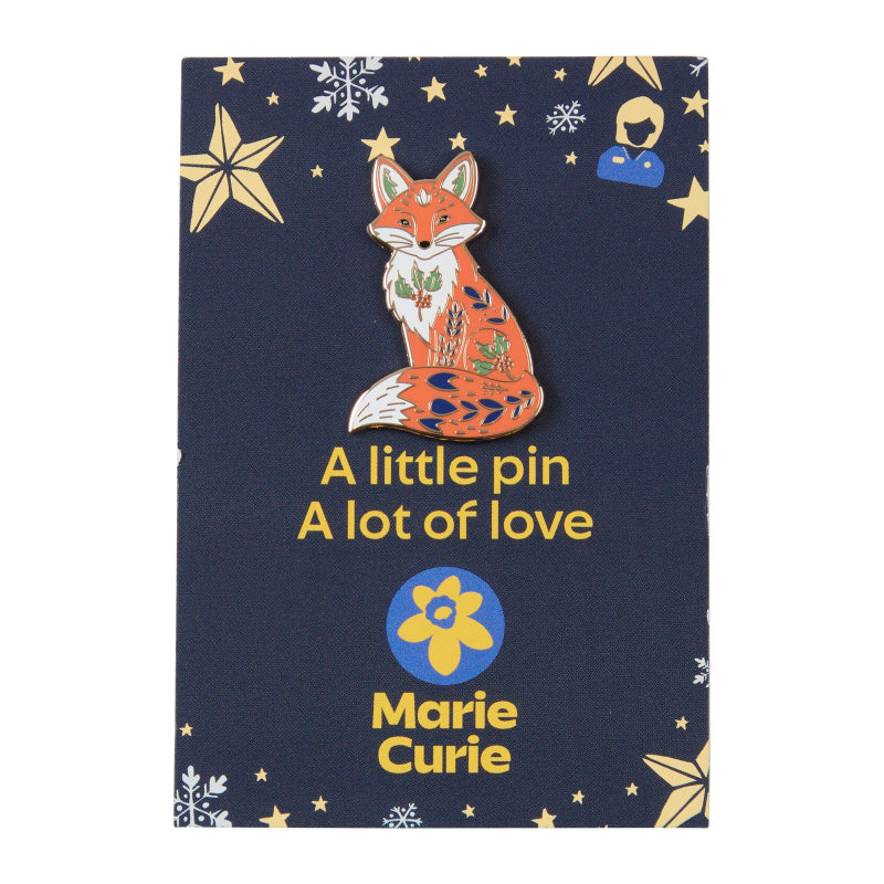 Marie Curie Winter Fox Pin
