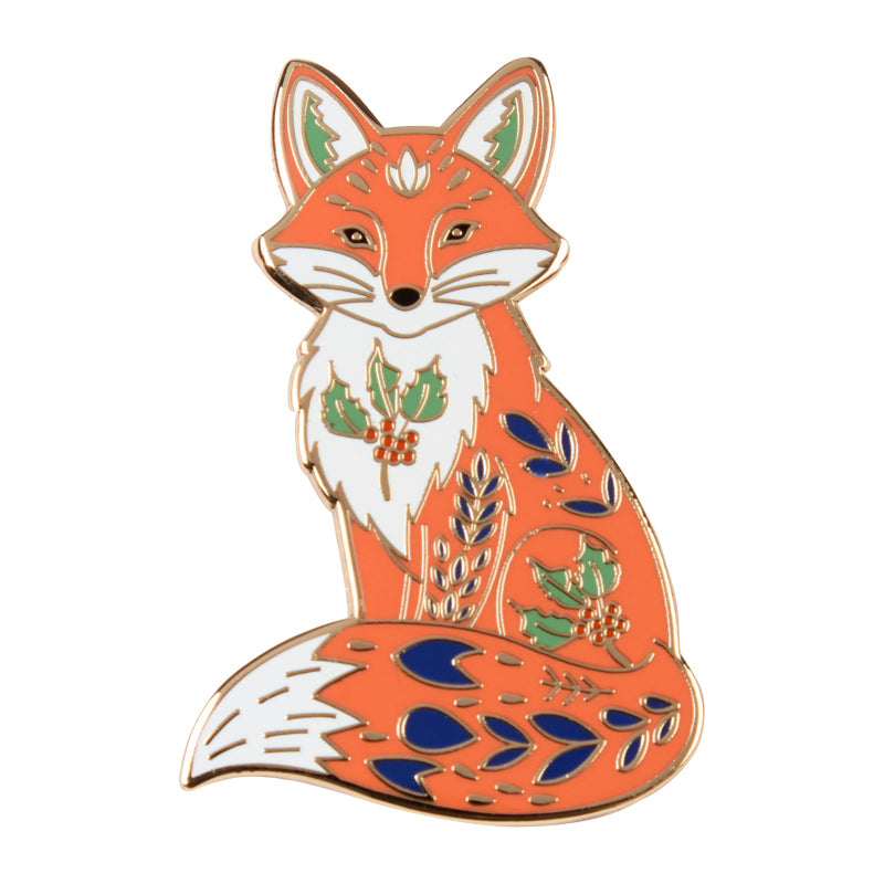 Marie Curie Winter Fox Pin