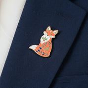 Marie Curie Winter Fox Pin