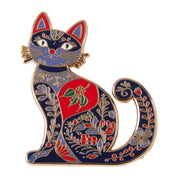 Marie Curie Festive Cat Pin
