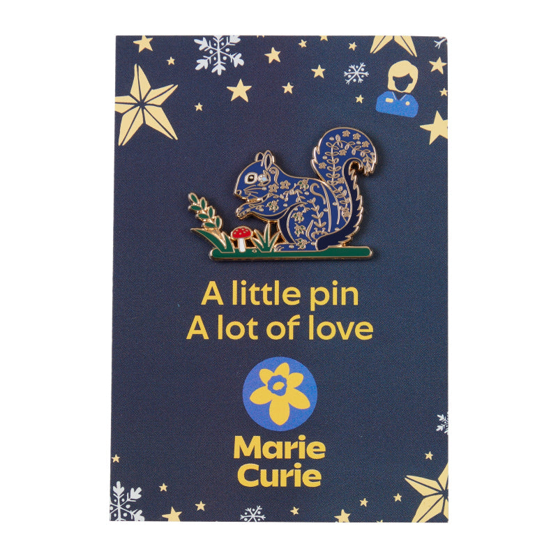 Marie Curie Woodland Squirel Pin