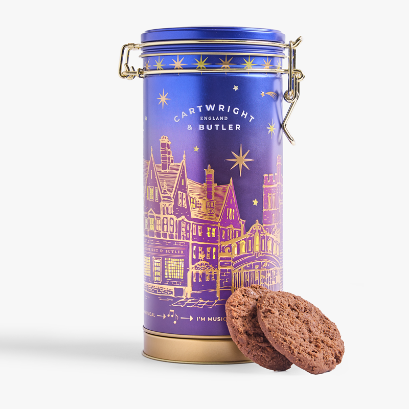 Night Before Christmas Musical Tin with Triple Choclate Biscuits