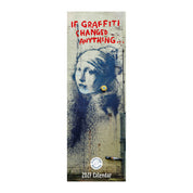 2027 Banksy 'If Graffiti Change Anything' Slim Calendar