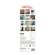 Back cover of a 2027 wall calendar featuring street art graffiti designs, including Banksy-style murals, with the title 'IF GRAFFITI! CHANGED EVERYTHING.