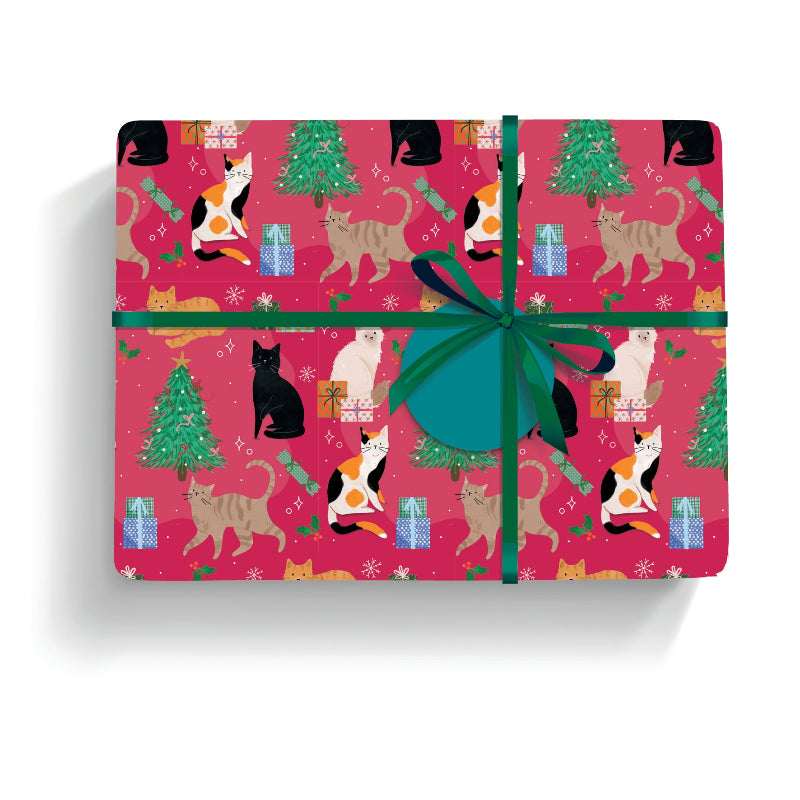 Kitty Christmas Wrap and Tags