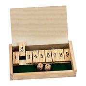 Wooden Shut-the-Box Game