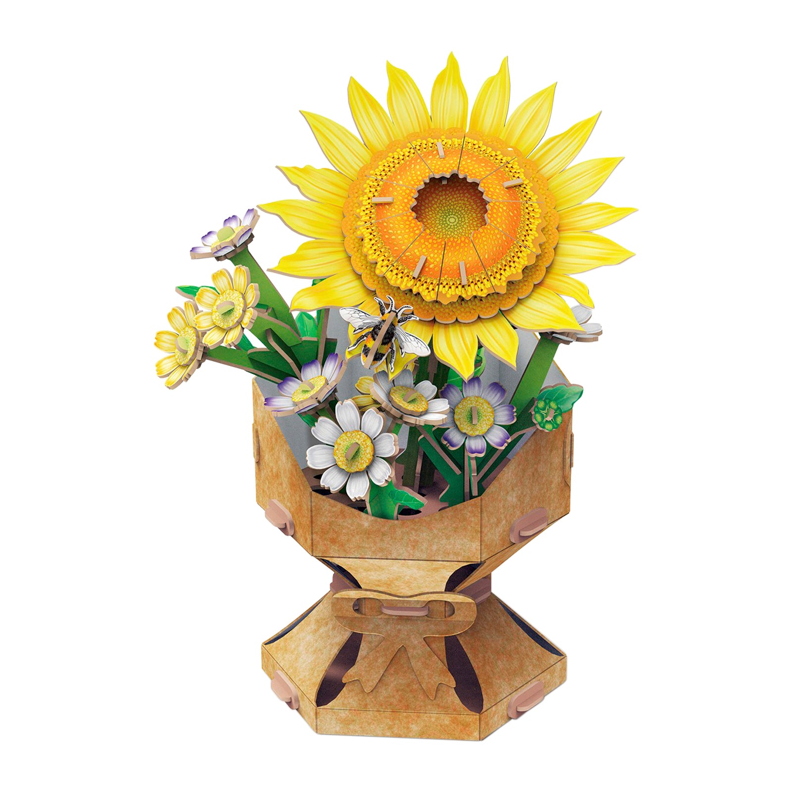 Sunflower Flower Bouquet 3D Puzzle