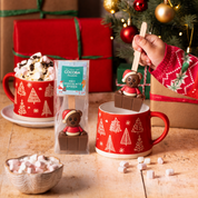 Christmas Teddy Bear Milk Chocolate Hot Chocolate Spoon