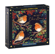 Robin and Berries  Christmas Cards - 10 Pack