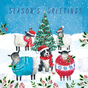 Wooly Greetings Christmas Cards - 10 Pack