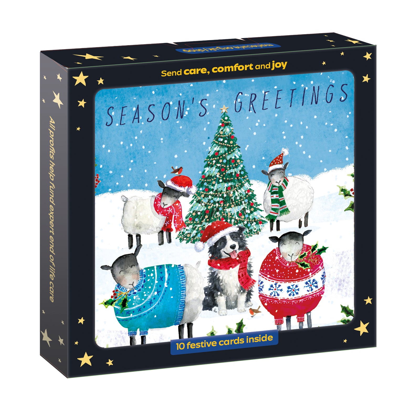 Wooly Greetings Christmas Cards - 10 Pack