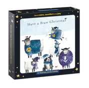 Scottish Christmas Sheep Christmas Cards - 10 Pack