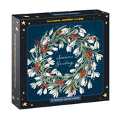 Snowdrop Wreath Christmas Cards - 10 Pack