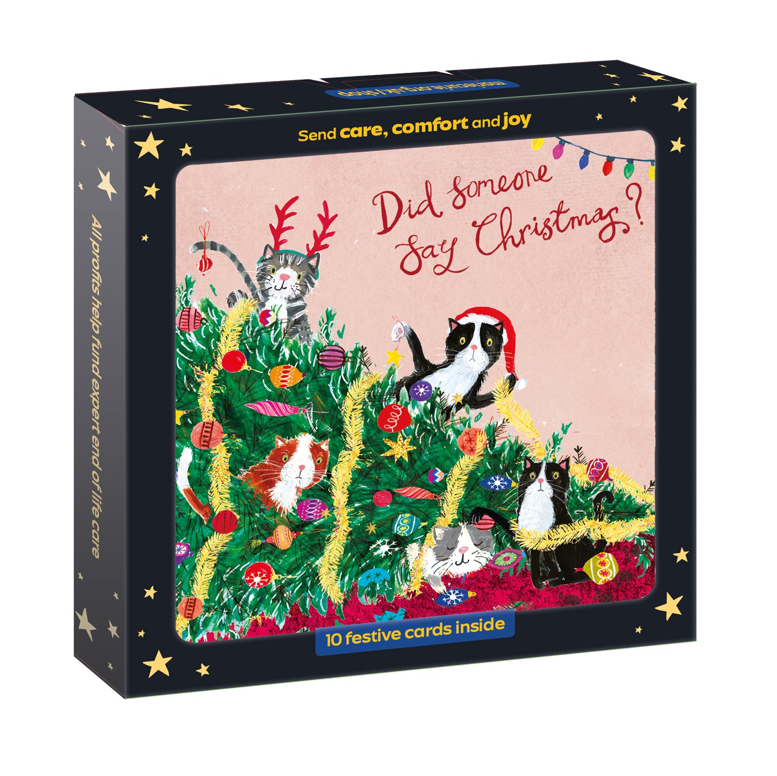 Christmas Cats Christmas Cards - 10 Pack