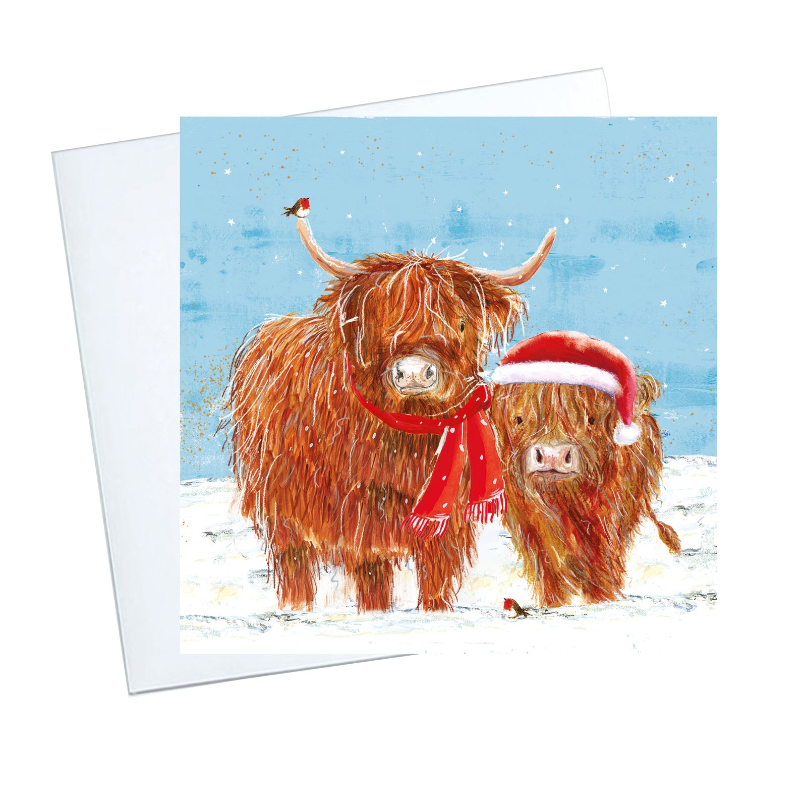 Highland Cows Christmas Cards - 10 Pack