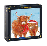 Highland Cows Christmas Cards - 10 Pack