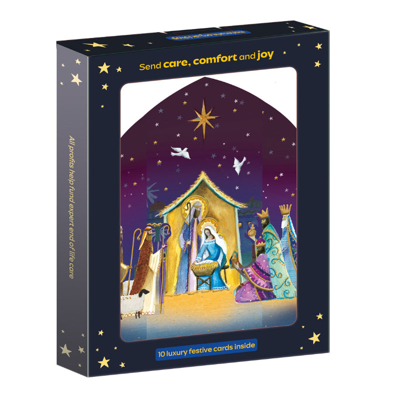 Luxury Nativity Christmas Cards - 10 Pack