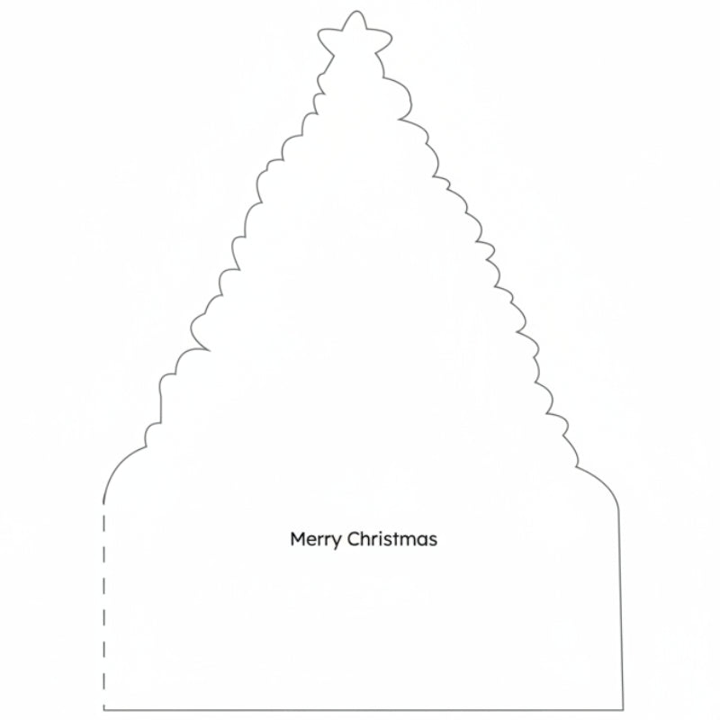 Luxury Christmas Tree Christmas Cards - 10 Pack