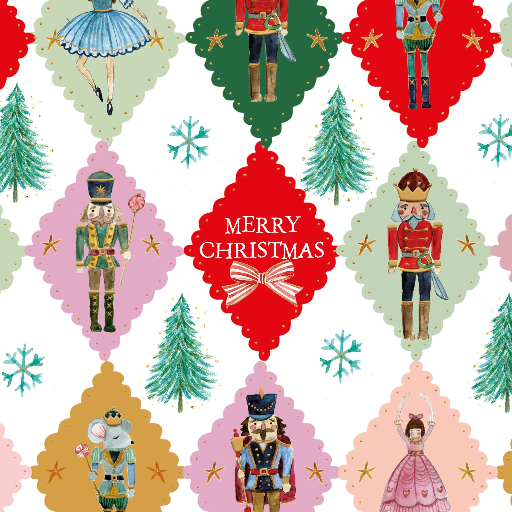 Nutcracker Christmas Cards - 10 Pack