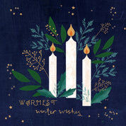 Greeting Candles Christmas Cards - 10 Pack