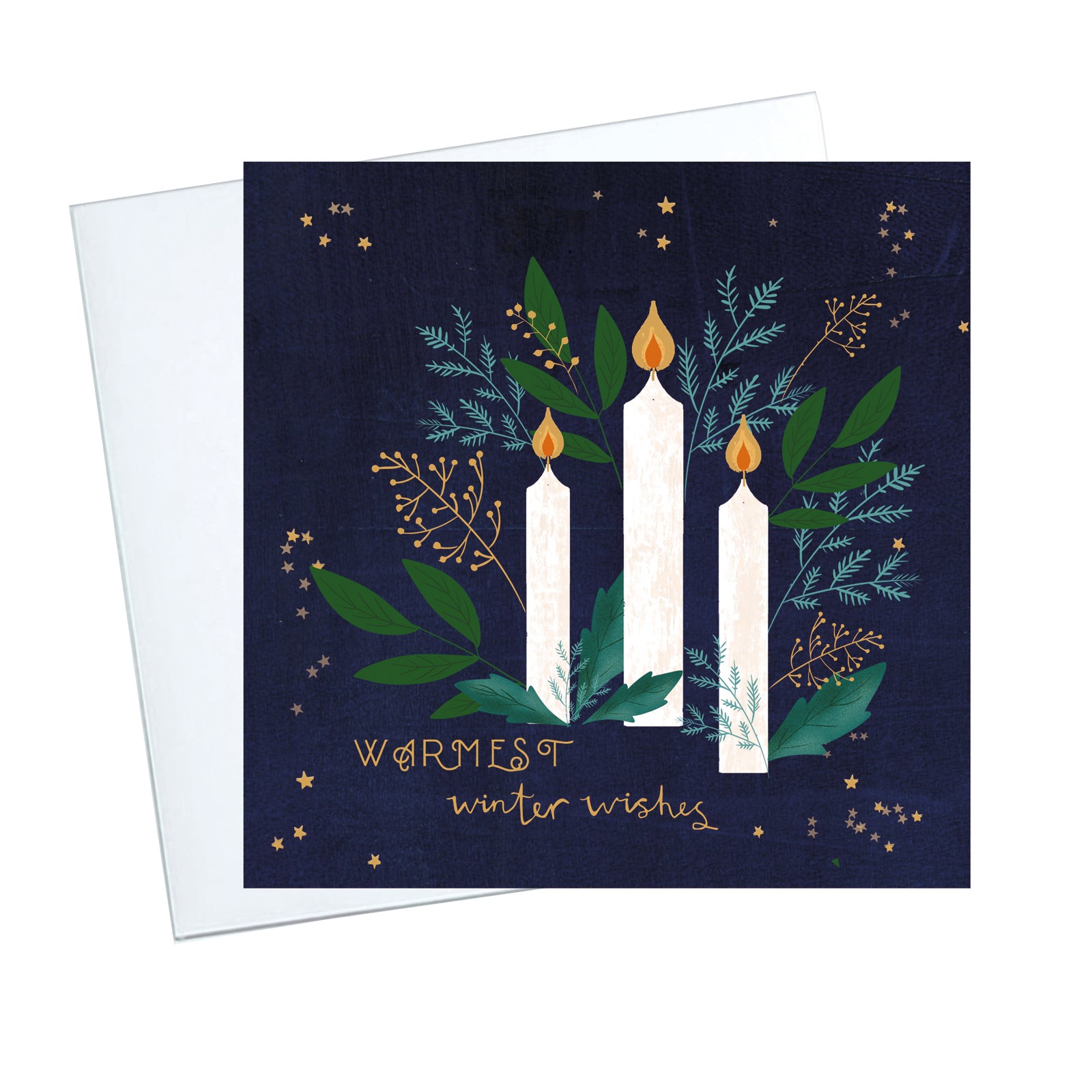 Greeting Candles Christmas Cards - 10 Pack
