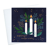 Greeting Candles Christmas Cards - 10 Pack