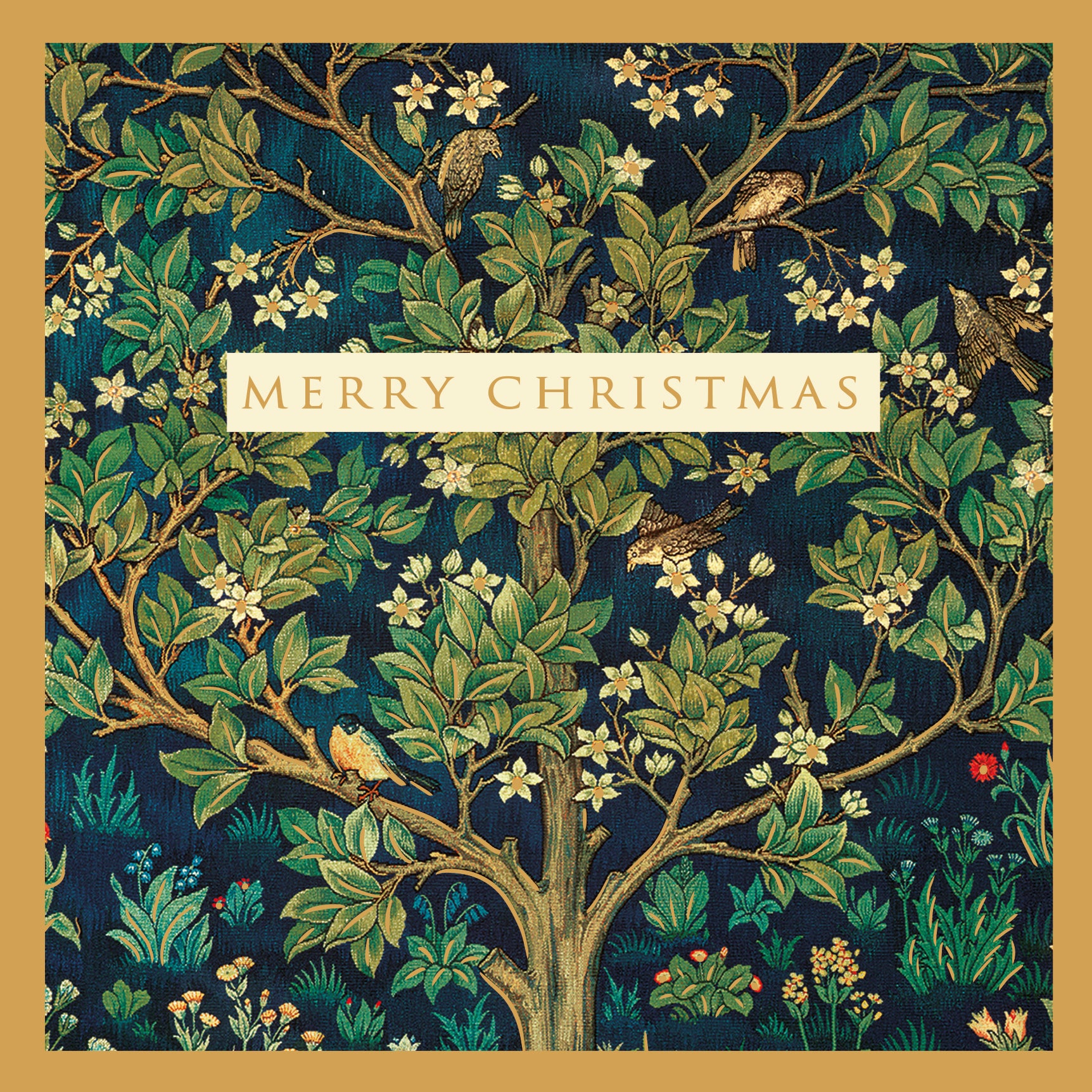Arts & Crafts Tree Christmas Cards - 10 Pack