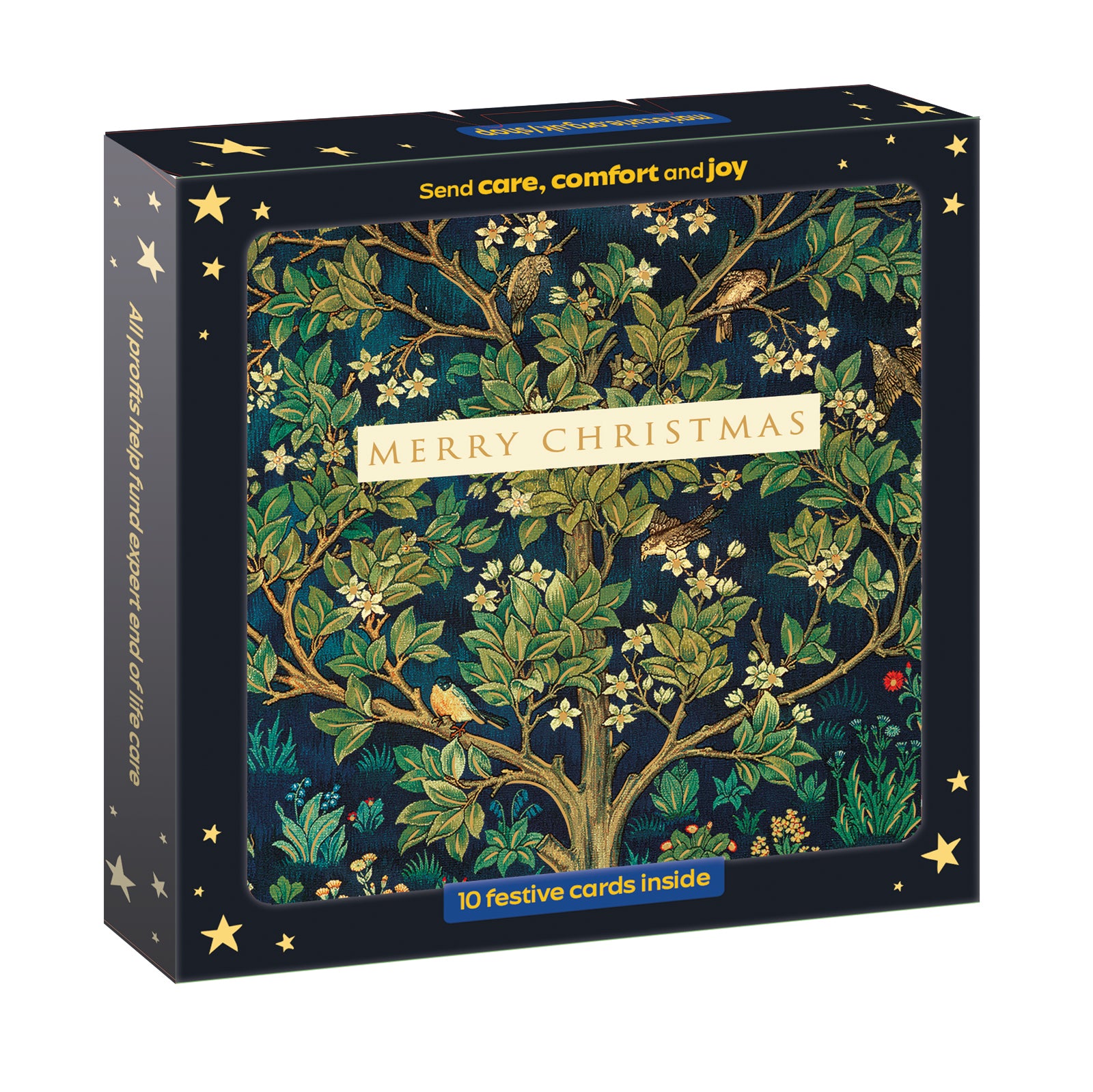Arts & Crafts Tree Christmas Cards - 10 Pack
