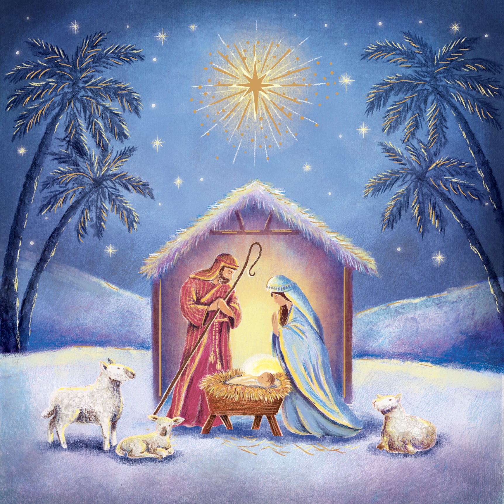 Nativity Christmas Cards - 10 Pack