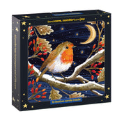 Moon and Robin Christmas Cards - 10 Pack