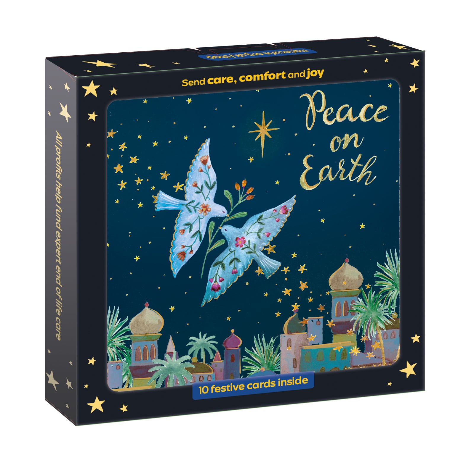 Peace Doves Christmas Cards - 10 Pack