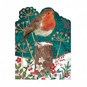 Luxury Robin Christmas Cards - 10 Pack