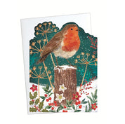 Luxury Robin Christmas Cards - 10 Pack