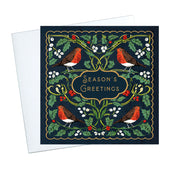 Arts & Crafts Robin Christmas Cards - 10 Pack