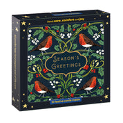 Arts & Crafts Robin Christmas Cards - 10 Pack