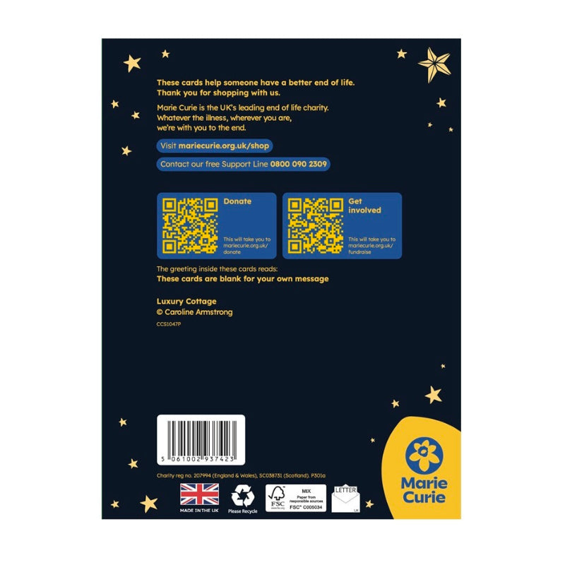 Luxury Cottage Christmas Cards - 10 Pack