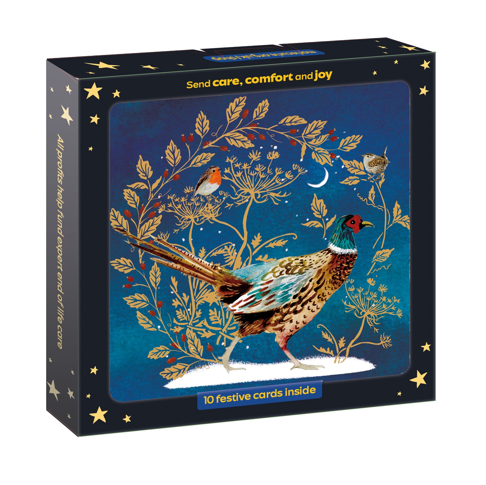 Golden Pheasant Christmas Cards - 10 Pack