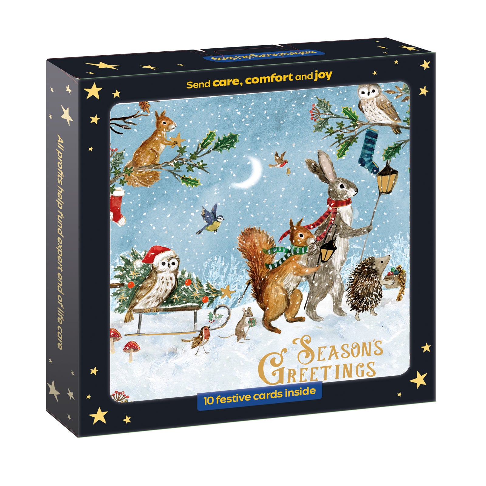 Woodland Carollers Christmas Cards - 10 Pack