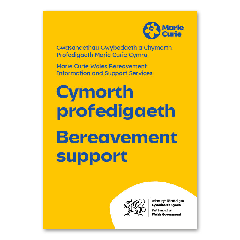 Bereavement support leaflet | Cymorth profedigaeth taflen