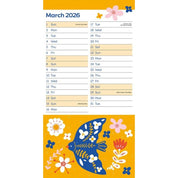 Marie Curie 2026  Woodland Folk Slim Calendar