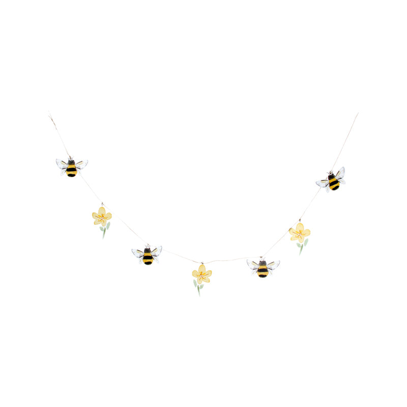 Wooden Bee & Buttercup Garland