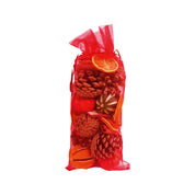 Scented Large Cone, Cinnamon and Fruit Organza Bag