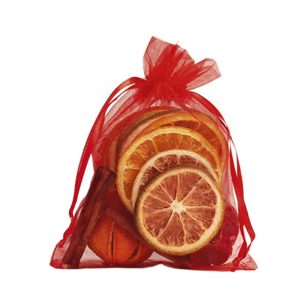 Scented Fruit in Red Organza Bag